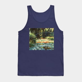 The Bridge Over The Water Lily Pond by Claude Monet Tank Top